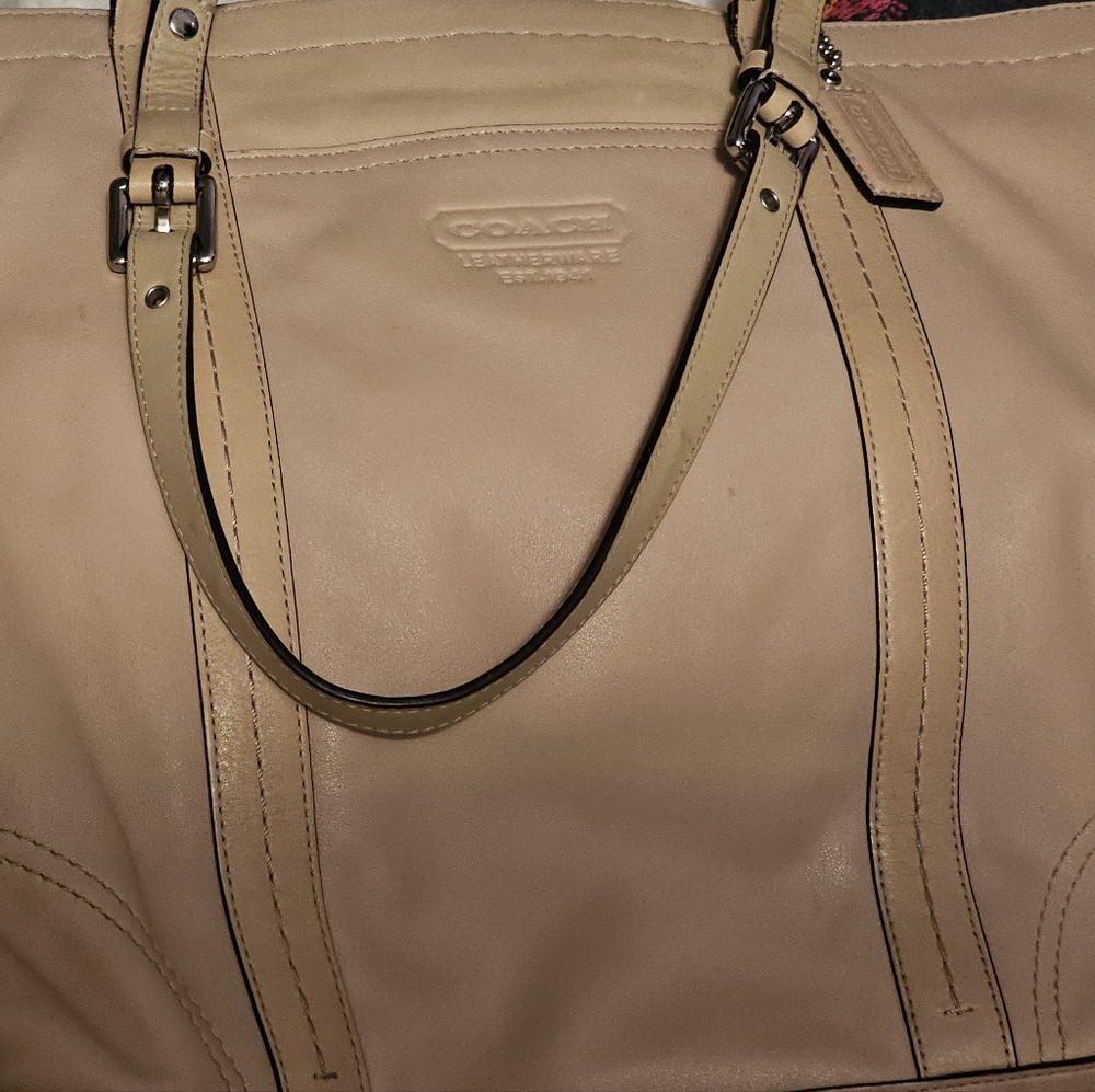 Coach Leather Shoulder/Tote Bag